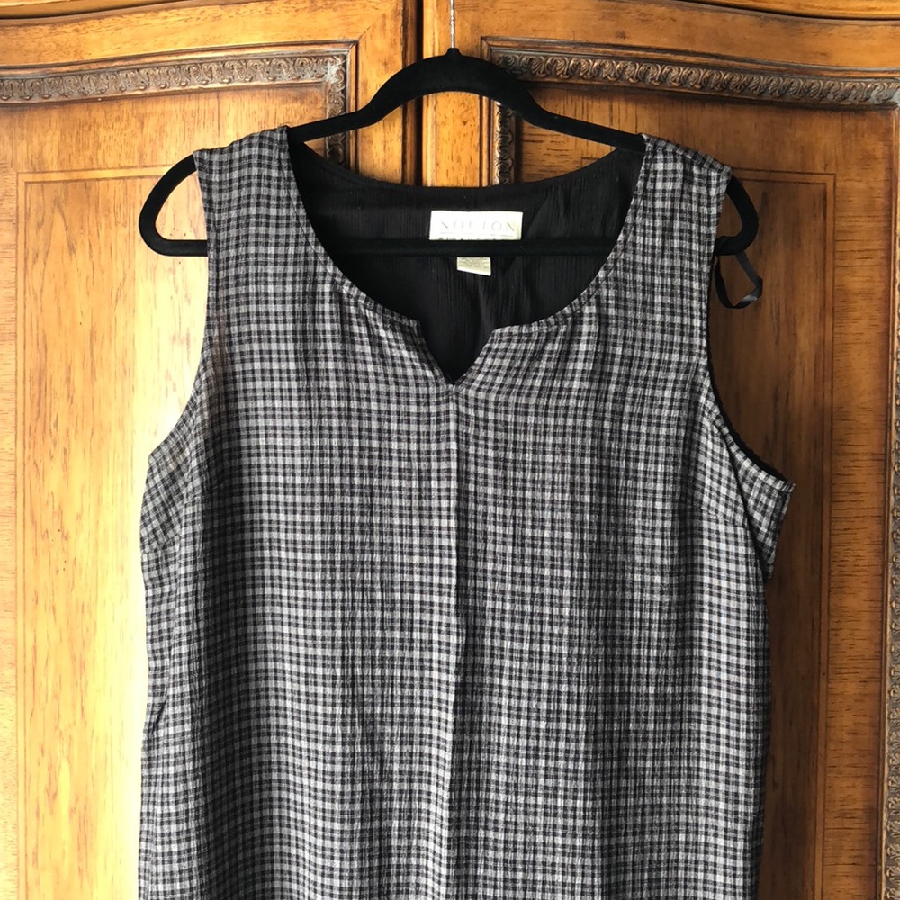 Black and gray dress